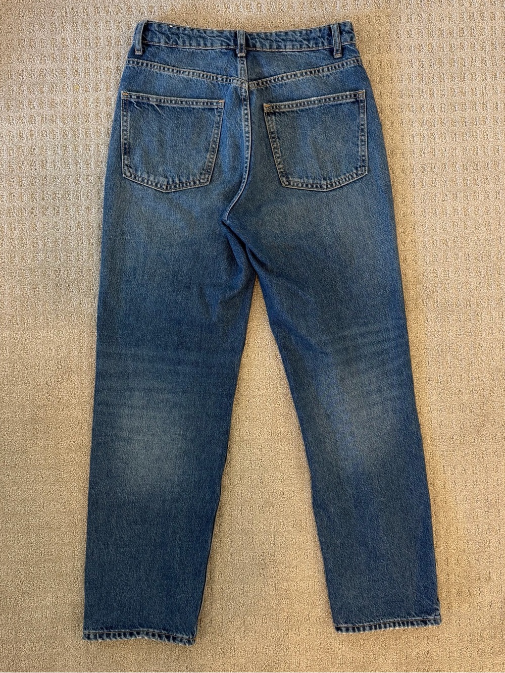Zara Women's Mid-Blue Mom/Straight Jeans - Picture 7 of 7
